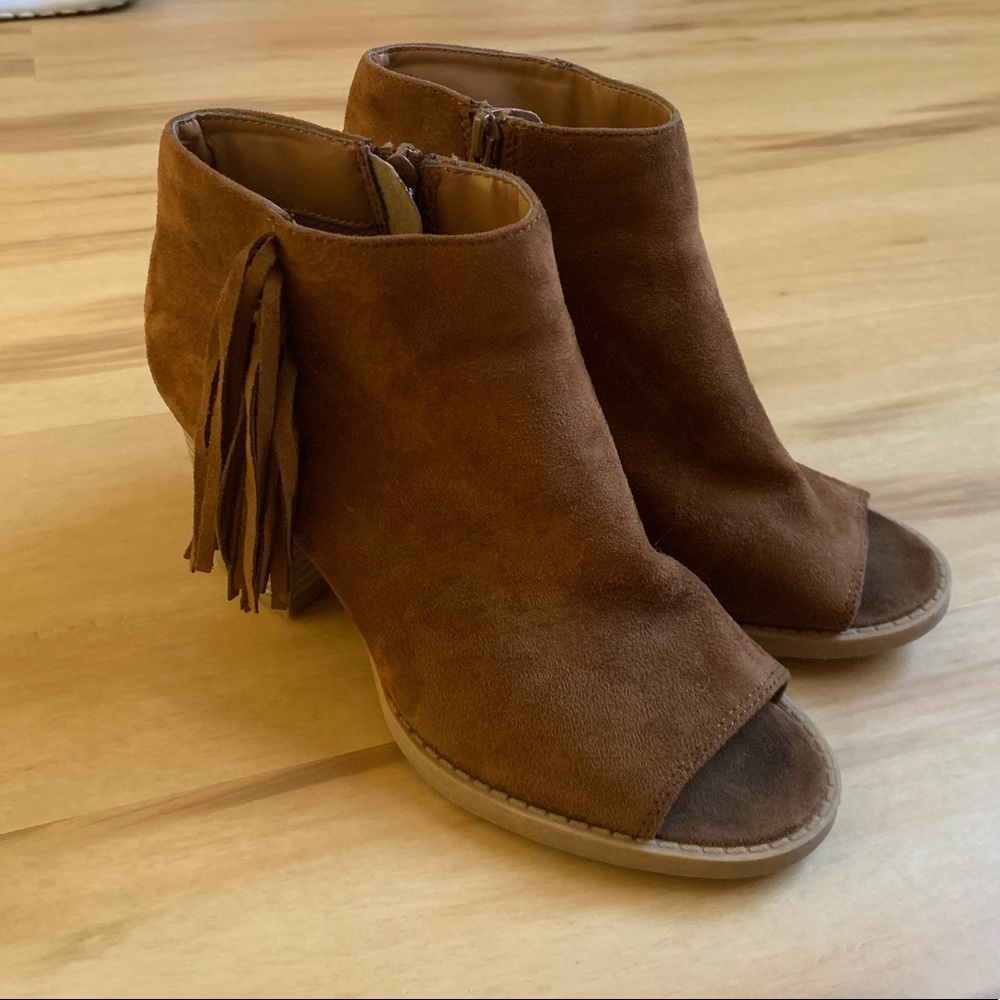 Brown booties